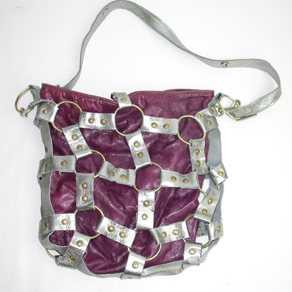 Jack Blue Studio Handbags - Rare Jack Blue Handcrafted Convertible Leather Bag